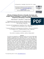 Effects of Dietary Sterols On Growth, Survival, and Midgut Gland Histology in Juvenile Prawns, Artemesia