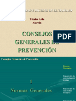 Consejos Generales de Prevención - Muestra
