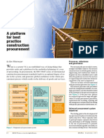 Building Trust: A Platform For Best Practice Construction Procurement