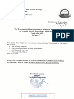 Test Engleza Intensiv 2021