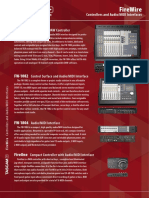 Firewire: Controllers and Audio/Midi Interfaces