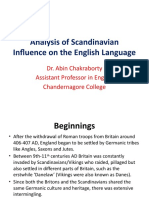 Philology Scandinavian Influence