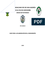 Guía Monografía Postgrado Agronomía - UMSA