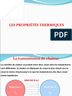 Les Propriétés Thermiques Des Materiaux