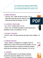 Llistat Llibres, Dvd's i CD's d'Adults + Infantsmaig'11.