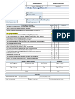 Engine-102 Sludge Discharge Checklist