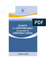 Charte du contribuable en matière de controle fiscale 2022