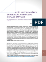 A  metaficção historiográfica em Machado, romance de Silviano Santiago