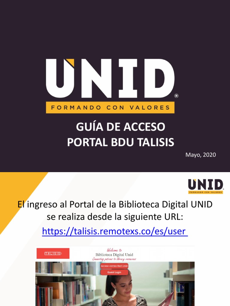 Acceso a la Biblioteca Digital UNID | PDF | Libreria digital | Acceso ...