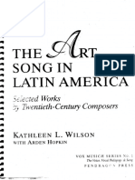 The Art Song in Latin America
