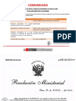 COMUNICADO MINSA REDUCE A 07 DIAS PERIODO DE AISLAMIENTO