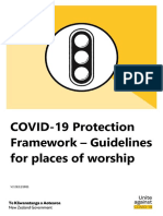 COVID-19 Protection Framework - Guidelines For Places of Worship