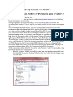 Cara Memindahkan Folder My Documents Pada Windows 7