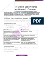 CBSE Notes Class 9 Social Science Geography Chapter 3 Drainage