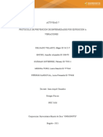 ACTIVIDAD 7 - Protocolo de Prevención de Enfermedades Por Exposición A Vibraciones