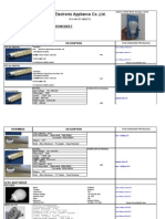 OSDANN Lighting and Electronic Appliance Co.,Ltd.: Quotation Sheet