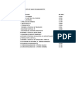 Lista de Componentes de Nariz de Lanzamientodcc