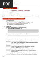 PROF - ED 8 - Assessment of Learning 1