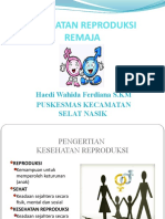 Kesehatan Reproduksi Remaja