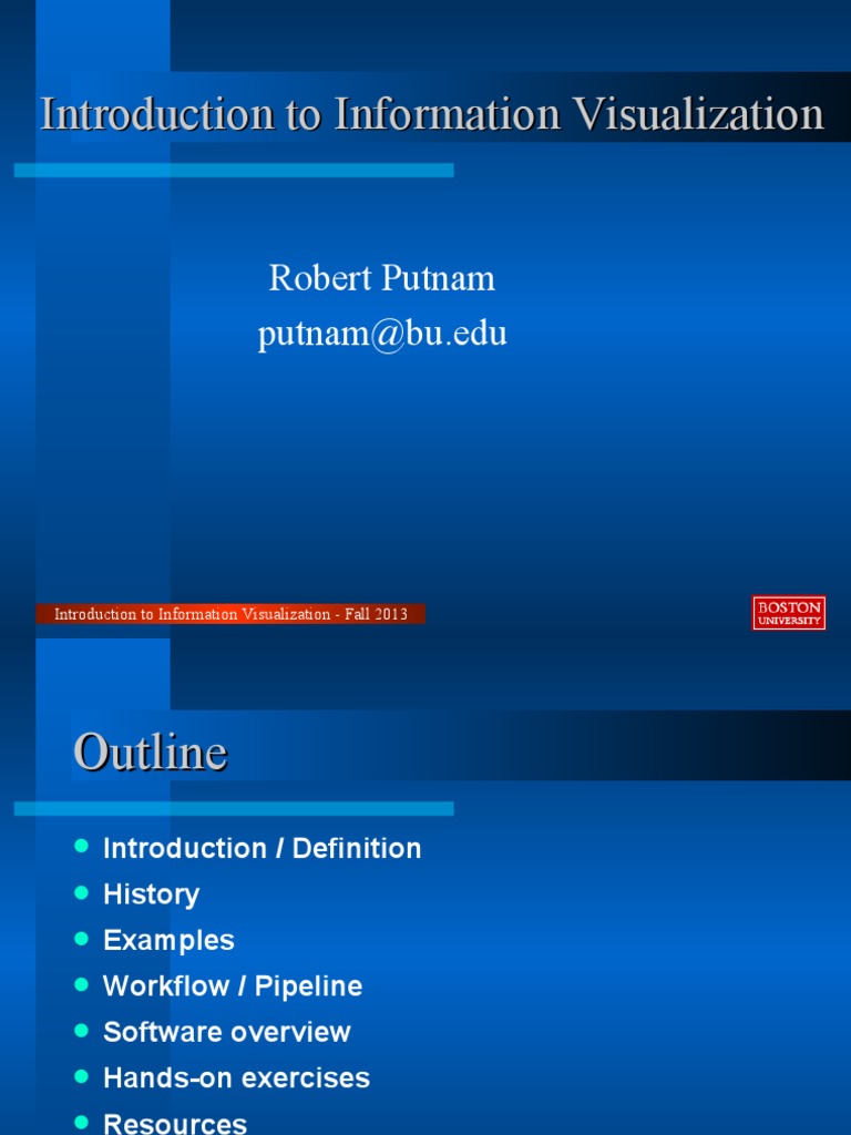 Introduction To Information Visualization PDF Visualization