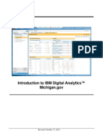 Introduction To IBM Digital Analytics™ Michigan - Gov: Revised: October 17, 2013