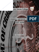 Study Guide Criminal Law Book One