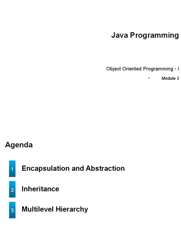 3.object Oriented Programming | PDF | Inheritance (Object Oriented ...