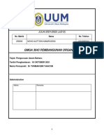 Tugasan Individu Gmga 3043 Pbangunan Organisasi Mohd Aliff Bin Kamaruddin