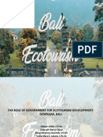 The Role of Goverment in Ecotourism Developement