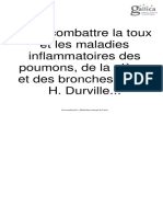 Pour Combattre La Toux Et Les Maladies Inflammatoires Des Poumons, de La Plèvre Et Des Bronches,... Par H. Durville..