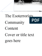 Esoterrorists - Community - Content - Word Document Template