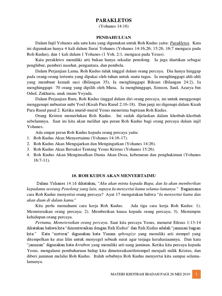 PARAKLETOS PDF