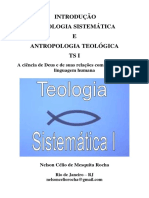 Introdução À Teologia Sistemática e Antropologia Teológica TS 1-1