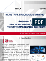 Emm5710 Ergonomics Issues Faced Maintenance Technician