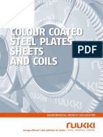 Colour Coated Steel Plates, Sheets and Coils: Environmental Product Declaration