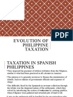 Evolution of Philippine Taxation