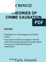 CRIM122 Theories of Crime Causation