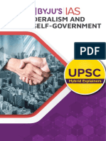 Federalism and Local Self-Government