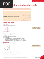 Cosine and Sine Rule Proofs