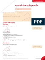 Cosine and Sine Rule Proofs