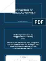 THE STRUCTURE & FUNCTIONS OF LOCAL GOVERNMENT