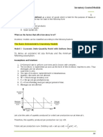 Class Note-MM - 401-MODEL-4-Inventory Control Models