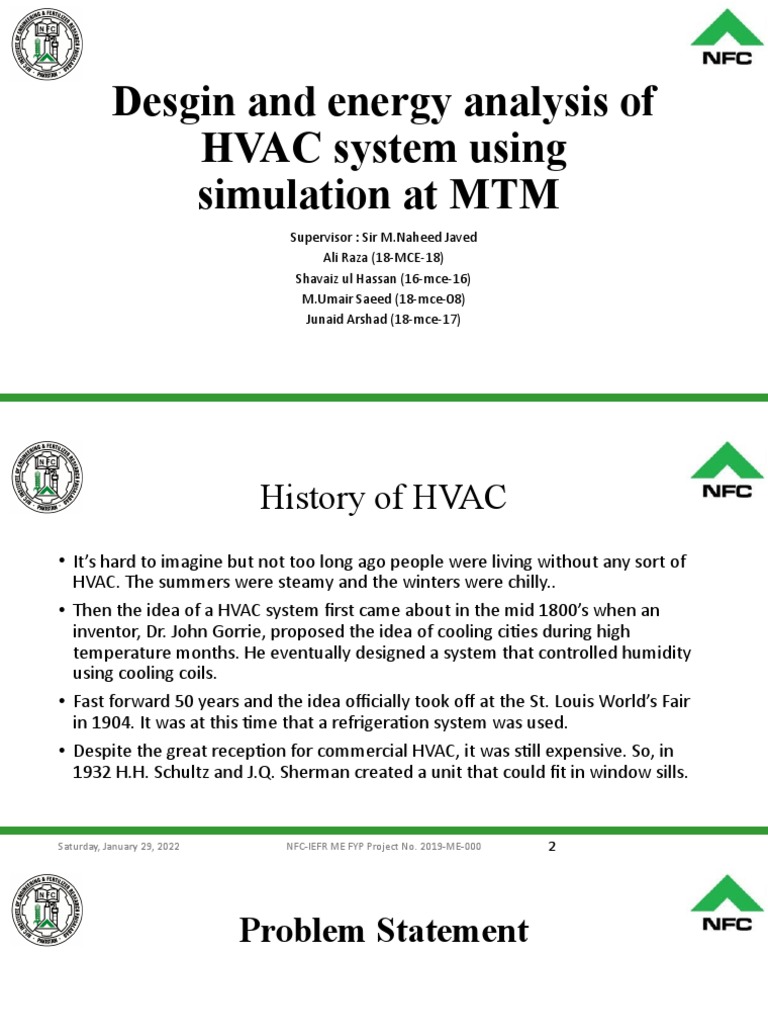 FYP Presentation Template | PDF | Air Conditioning | Civil Engineering