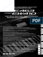 Инструкция Yamaha PSR-E463