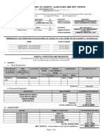 Sworn Statement of Assets, Liabilities and Net Worth