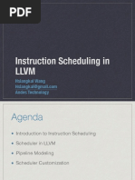 Instruction Scheduler in LLVM