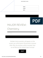 Major Review Chemistry