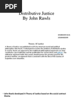 Distributive Justice by John Rawls: - Shubham Salil - 20100402049