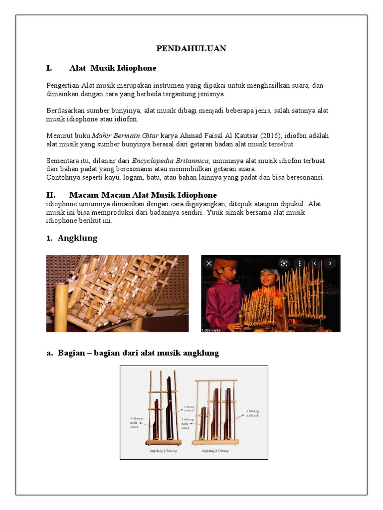 Alat Musik Idiophone PDF