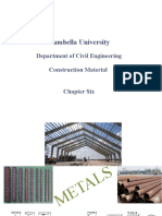 Gambella University: Department of Civil Engineering Construction Material Chapter Six